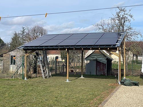 Installation CarPort avec panneaux photovoltaïques